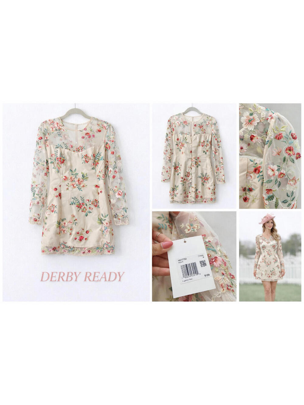 Endless Rose Floral Embroidered Mini Dress – Size Medium (NWT) - Picture 2 of 4